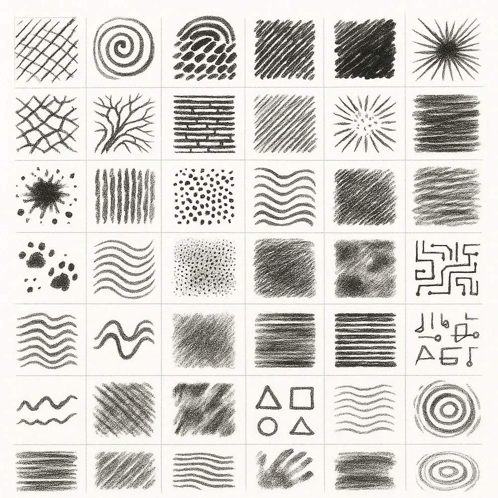 Example of Creative Mark Exploration canvas